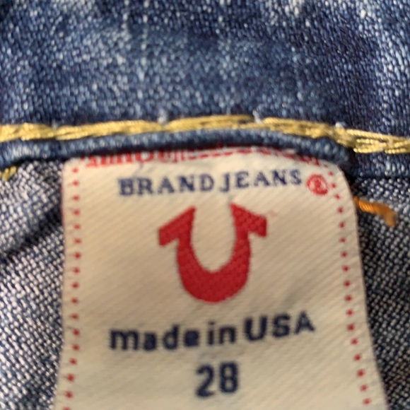 SOLD True religion size 28 Johnny Super T Flared/bell bottom - Picture 2 of 13